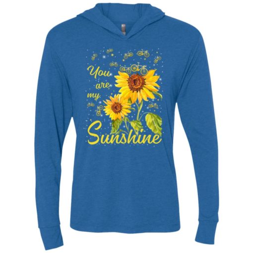 You are my sunshine sunflower bicycle unisex hoodie