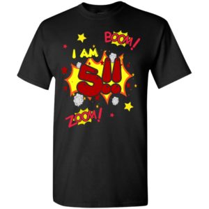 5th birthday gift shirt for boys party action t-shirt