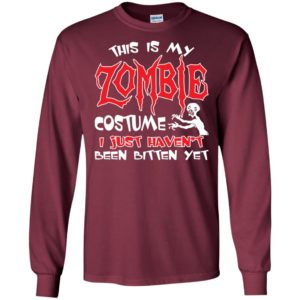 This is my zombie costume funny artwork halloween day long sleeve