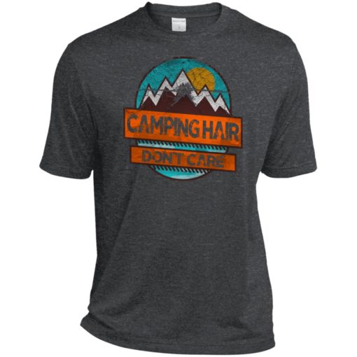 Campers funny shirt camping hair dont care sport tee
