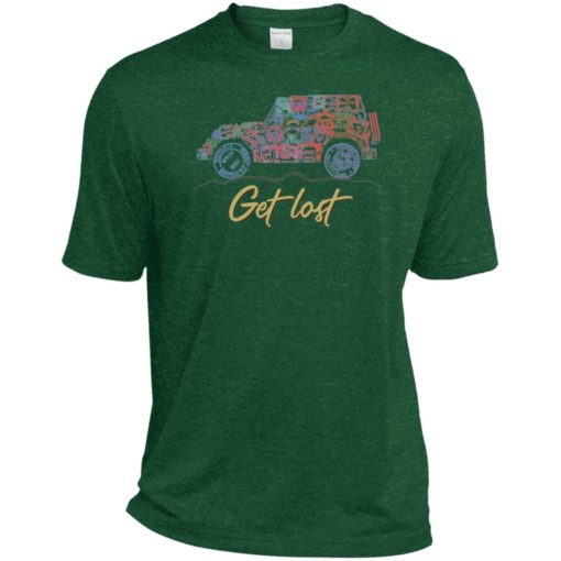Get lost jeep sign sport t-shirt