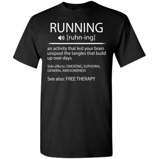 Funny running shirt definition running noun shirt runner running workout gifts t-shirt