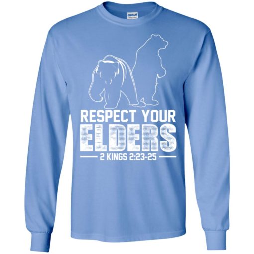 Respect your elders t shirt cool big brother shirt gift long sleeve