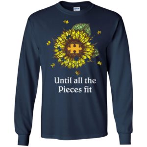 Sunflower puzzle until all the pieces fit long sleeve