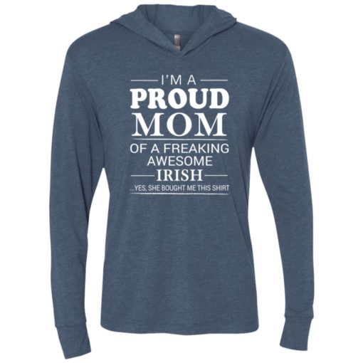 Irish mom proud dad of freaking irish lady unisex hoodie