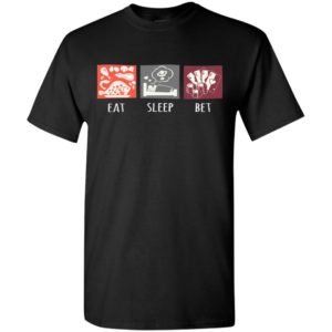 Eat sleep play cards repeat gift for player t-shirt