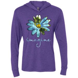 Daisy earth hippie imagine music fower floral peace lover unisex hoodie