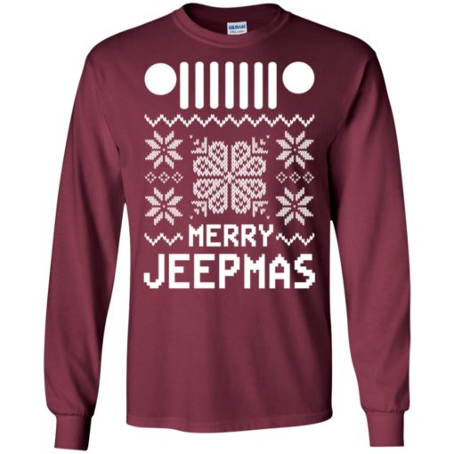 Merry jeepmas ugly christmas long sleeve