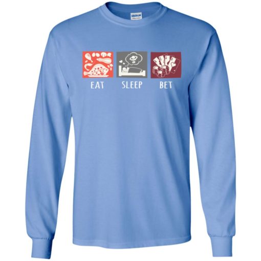 Eat sleep play cards repeat gift for player long sleeve