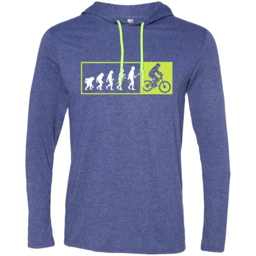 Bicycle addicted shirt evolution to cycles long sleeve hoodie
