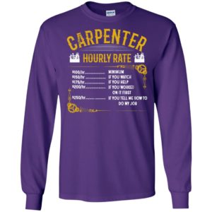Carpenter hourly rate long sleeve