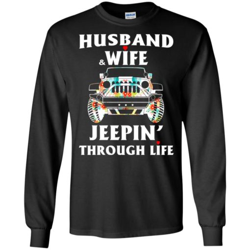 Husband and wife jeeping through life long sleeve