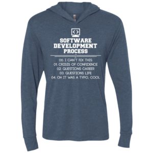 Software development process – funny programming unisex hoodie