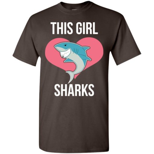 This girl loves sharks funny gift for shark lover t-shirt