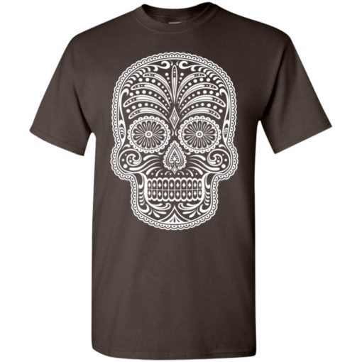 Mexican skull art 5 skeleton face day of the dead dia de los muertos t-shirt