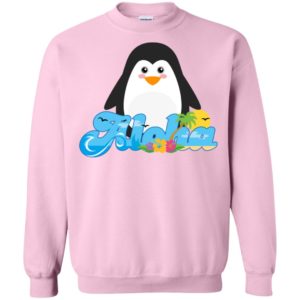 Aloha penguin animal gift cute kids hawaiian sweatshirt