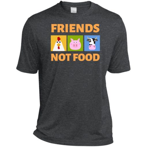 Friends not food vegan shirt vetetarian animal rescue tee sport tee