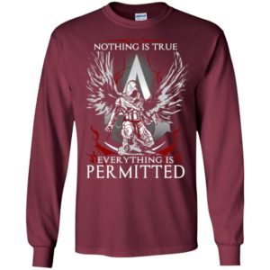 Assassin nothing is true everything is permitted long sleeve