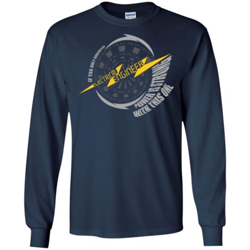 Electrical engineer definition if you only understand power is strong with this one long sleeve