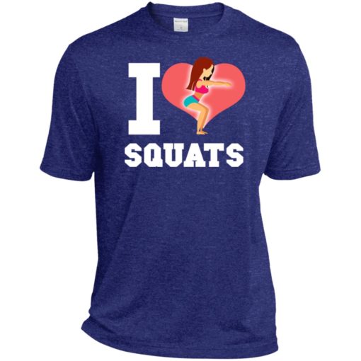 Crossfit fitness workout lover gift i love squats sport tee