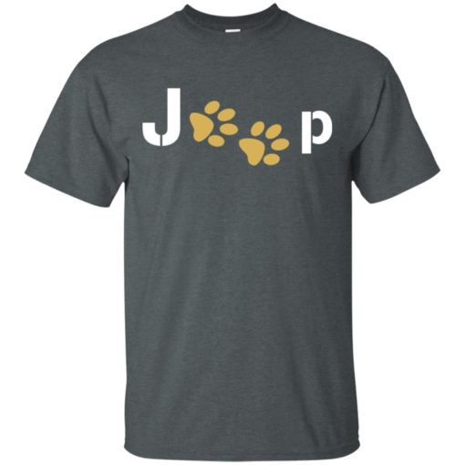 Jeep with dog paw t-shirt