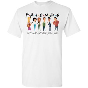 Tv sitcom friends movie actors signature t-shirt