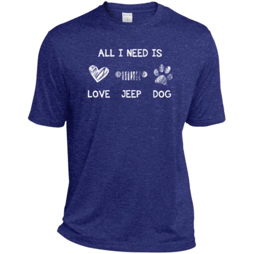 All i need is love jeep and dog sport t-shirt