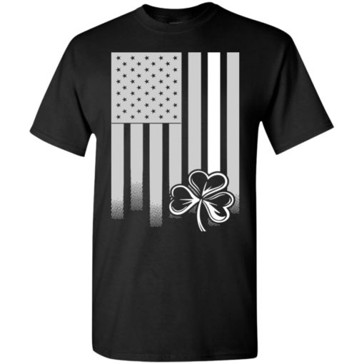 Irish american flag and clover for st. patrick’s day t-shirt
