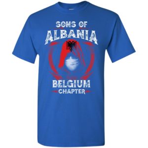 Son of albania – belgium chapter – albanian roots t-shirt