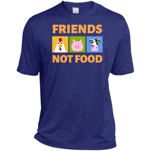Friends not food vegan shirt vetetarian animal rescue tee sport tee