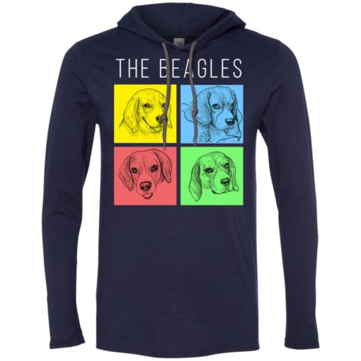 Dog lovers gift the beagles style long sleeve hoodie