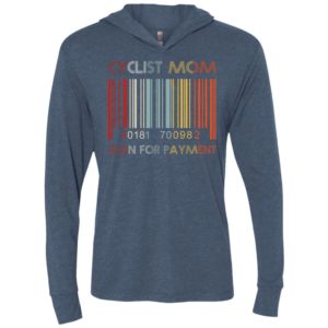 Cyclist mom scan for payment unisex hoodie