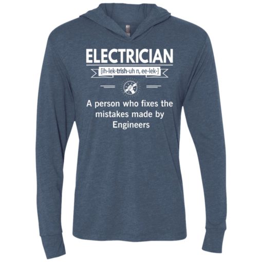Electrician definition – funny electrician meaning unisex hoodie
