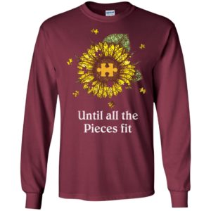 Sunflower puzzle until all the pieces fit long sleeve