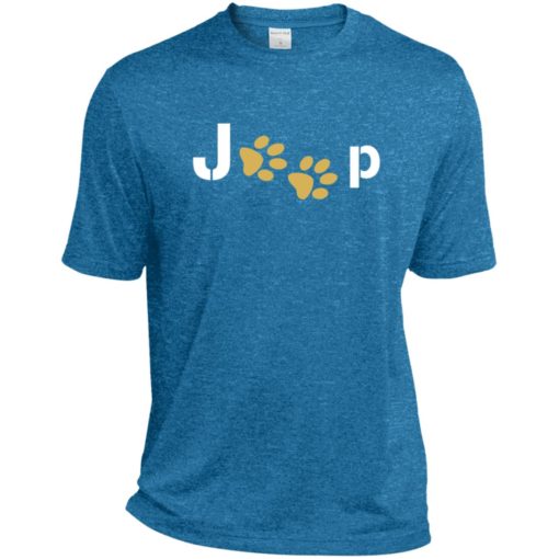 Jeep with dog paw sport t-shirt
