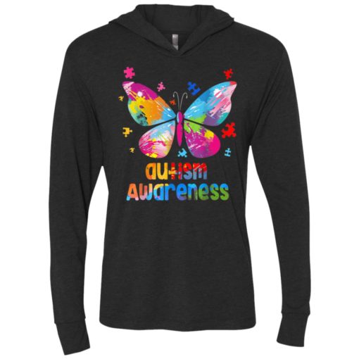 Colorful butterfly autism awareness unisex hoodie