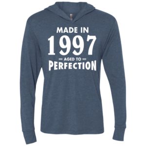 Made in 1997 aged to perfection original parts vintage age birthday gift celebrate grandparents day unisex hoodie