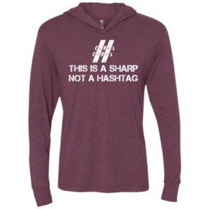 This is a sharp not a hashtag student techer programmer coder unisex hoodie