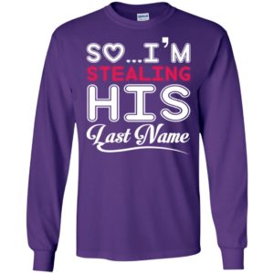 So i’m stealing his last name husband and wife couple gift long sleeve