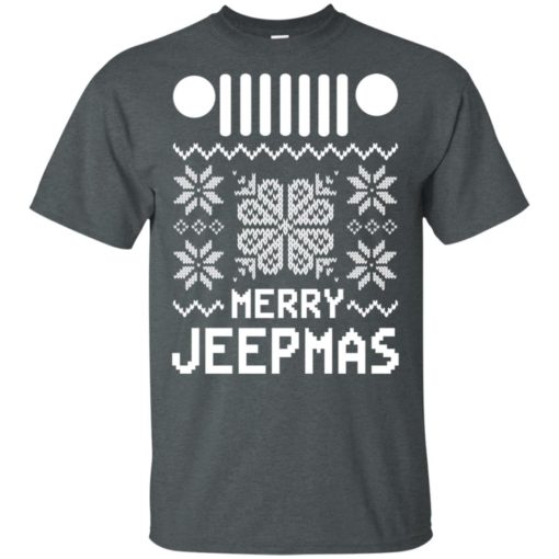 Merry jeepmas ugly christmas t-shirt