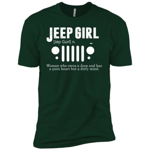 Vintage jeep pure heart but dirty mind jeep girl jeep wife premium t-shirt