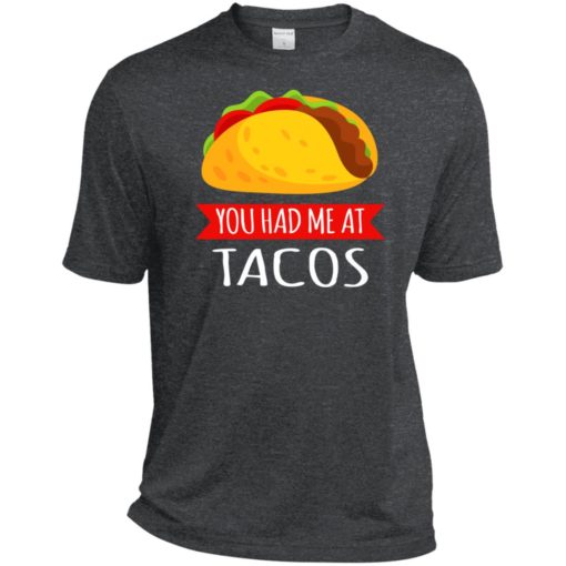 You had me at tacos food lover sport tee