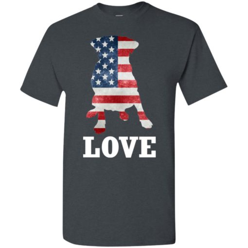 Dog lovers gift patriotic american flag dog t-shirt