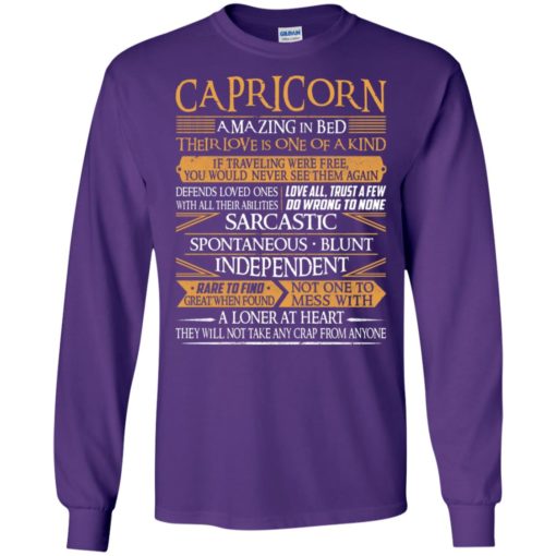 Capricorn amazing in bed their love is one of a kind sarcastic spontaneous blunt long sleeve