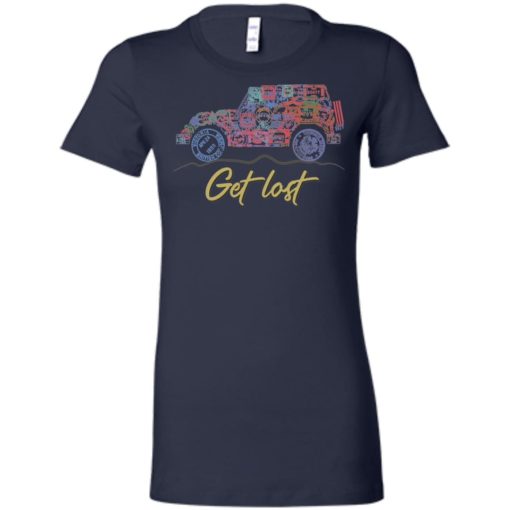 Get lost jeep sign women tee
