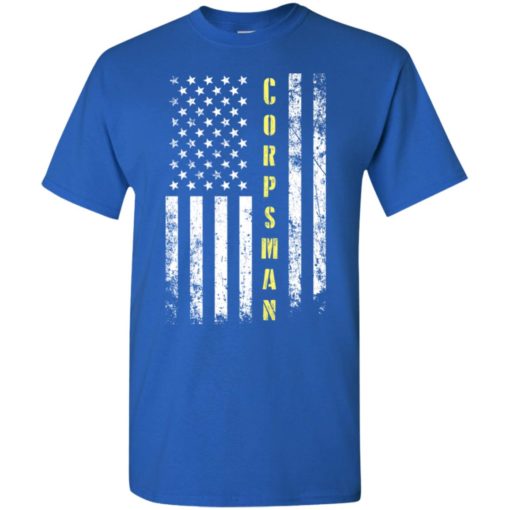 Proud corpsman miracle job title american flag t-shirt