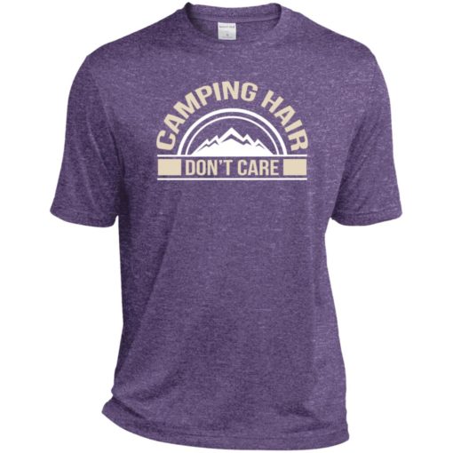 Shirt for campers funny camping hair dont care sport tee