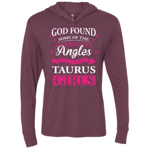 Taurus zodiac sign horoscope t shirt god found most beautiful taugus girls unisex hoodie