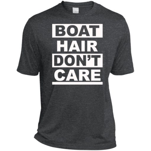 Vacation gift tee boat hair dont care sport tee