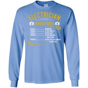 Electrician hourly rate long sleeve